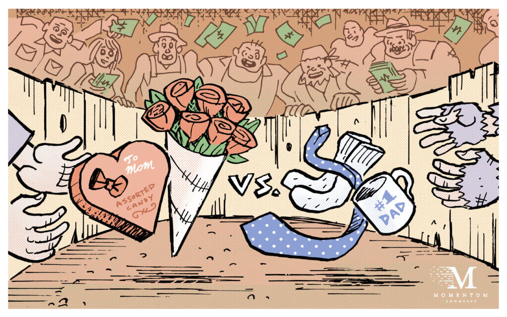 Consumers Spend More, and More Often, on Mothers vs. Fathers on Amazon